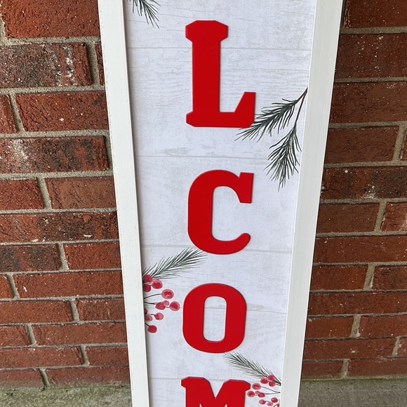 “Welcome“ Holiday Christmas sign - Picture 6 of 7